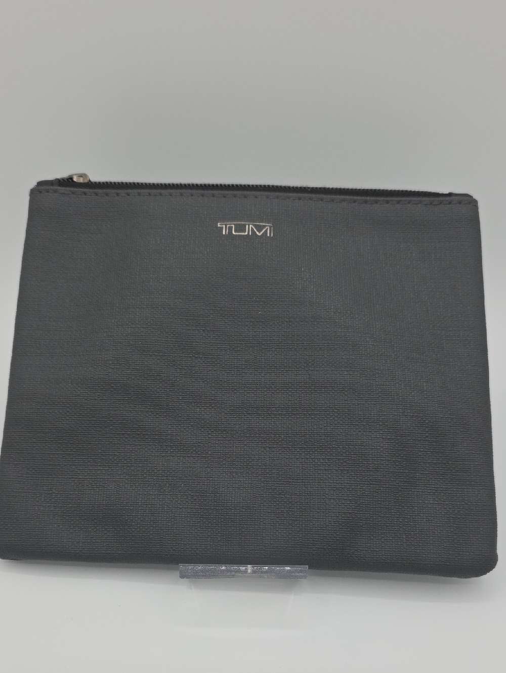 TUMI For DELTA Tumi Black Toiletry Pouch with‎ Silver Logo